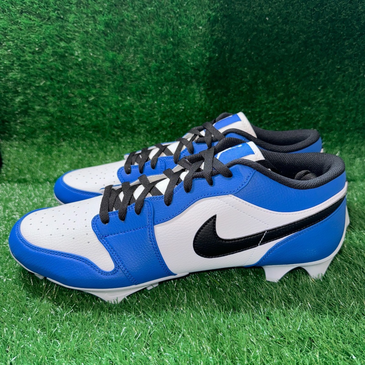 Nike Royal Blue football Cleats with White Swoosh and Matching Blue Socks Nike Mercurial Superfly 10 Elite Firm Ground Cleats Soccer  main image 2