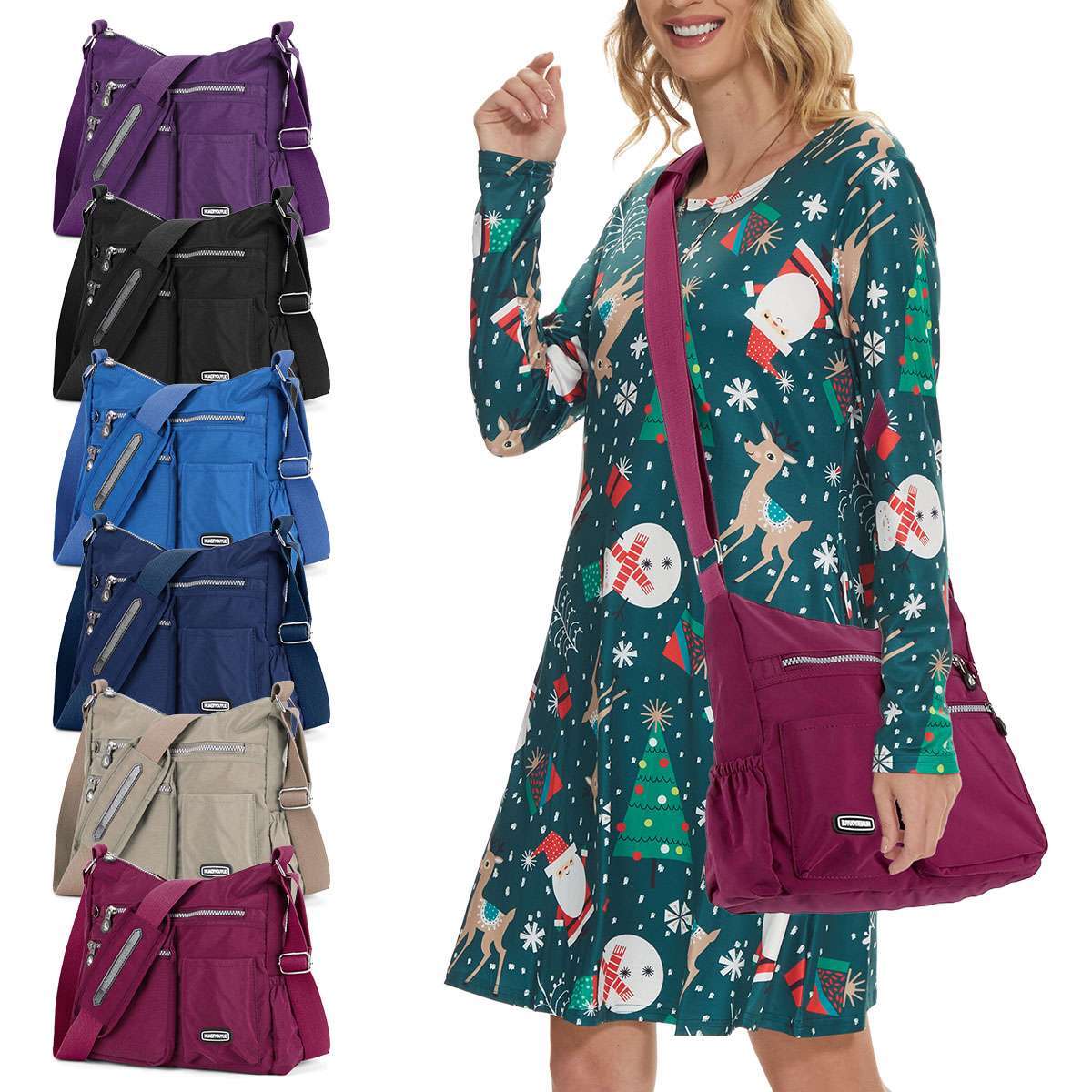 Womens Messenger Cross Body Ladies Handbag Shoulder Bag Large Purse  Waterproof | eBay