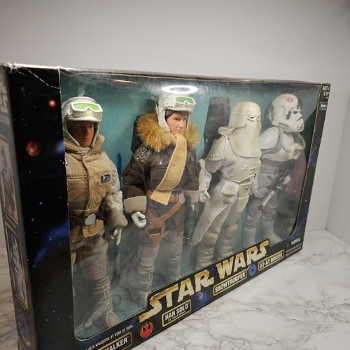 Star Wars 12" Luke Skywalker Mark Hammil Han Solo Harrison Ford At-At Snow Troop - Foto 6 di 24