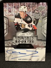 2019-20 Exquisite Collection Hockey Max Jones R5 Platinum Rookie Autographs /199