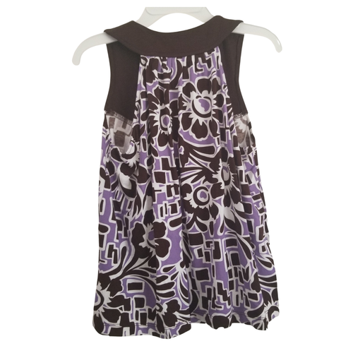 Girls Summer Top & Leggings Sz 4 Purple Floral Brown Pants Danica and Dylan NEW - Picture 5 of 10