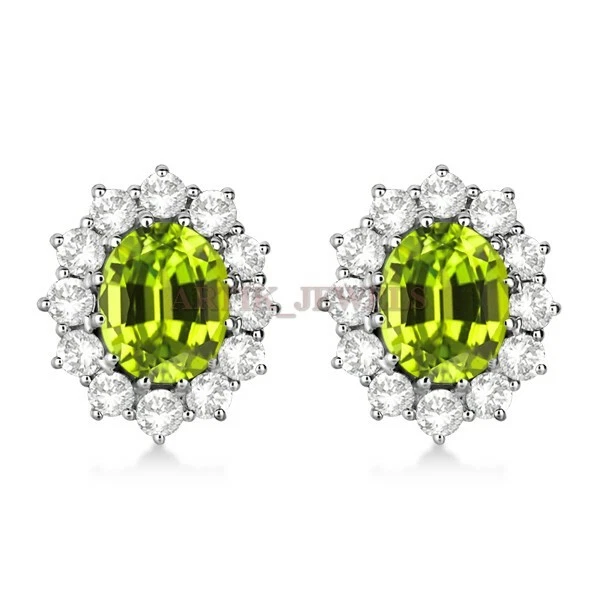 Natural Peridot Gemstone with 925 Sterling Silver Cufflink #2463 - Image 3 of 3