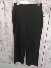 Talbots Dress Pants Women 2 Black Zip Pleated High Rise Formal Hollywood Skinny