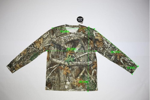 Realtree Edge Camo Performance Shirt Long Sleeve Crew Neck Stretch Mens XL - Picture 2 of 8