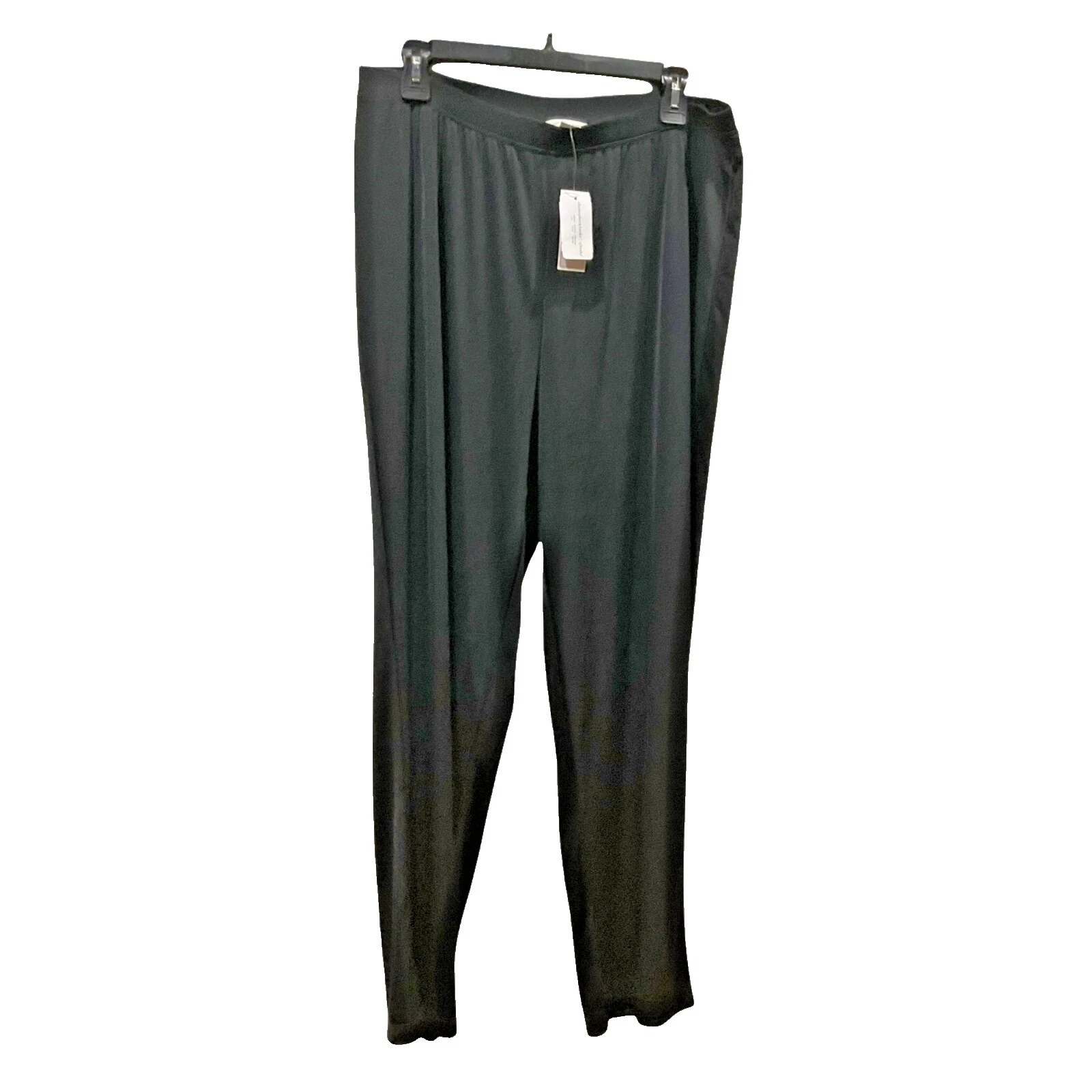 Pantalones de poliéster Christopher & Banks Negro para Mujeres