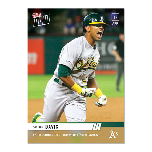 2019 Topps Now 79 Khris Davis