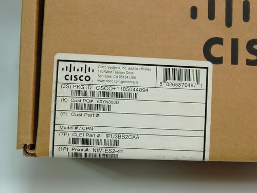 Module Gigabit Ethernet 4 ports Cisco ISR série 4000 NIM-ES2-4 neuf - Photo 2/6