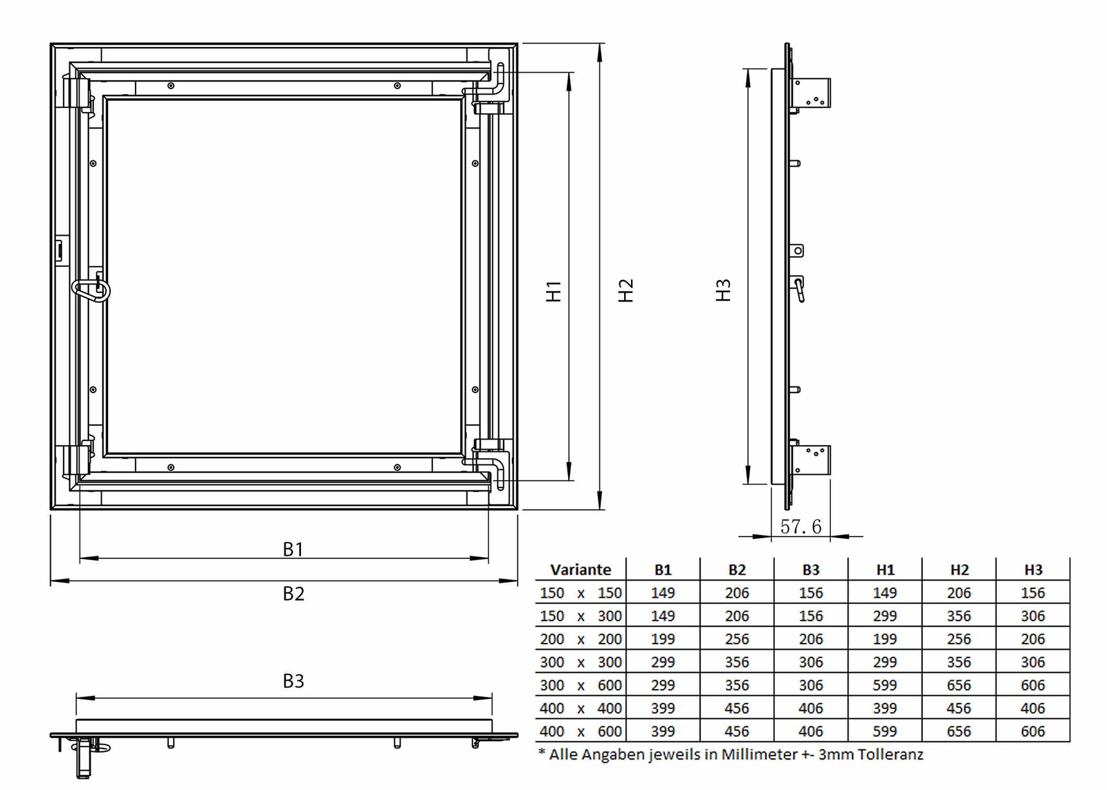 Revisionsklappe Gk Revisionsklappe Aus Aluminium Für Gipskarton - Wartungsklappe Für Decke & Wand Von Ecd-Germany Revisionsklappe Trockenbau 30x30