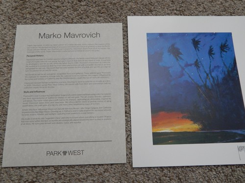 MARKO MAVROVICH "HOW SWEET IT IS" 2021 11 7/8" X 10" LITHOGRAPH SIGNATURE COA - Picture 9 of 11