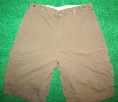 Men's No Boundaries Olive Green Cargo Shorts Cotton Blend 32 x