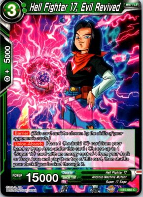 Hell Fighter 17 Evil Revived BT5-066 C Dragon Ball Super Card TCG X1