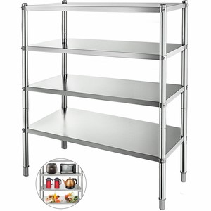 Stainless Steel Shelving Units Storage Shelf 4 Tier ...