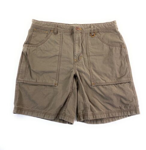 REI Co-OP Men's Trailsmith Rugged Cotton Ripstop 8" Brown Hiking Shorts 36