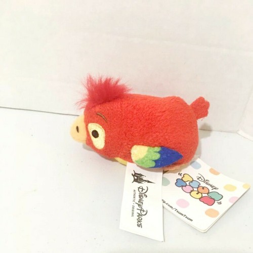 Lotto 5 peluche Disney Parks Tsum Tsum Mini camera uccellino incantato Tiki nuovi con etichette - Foto 9 di 11