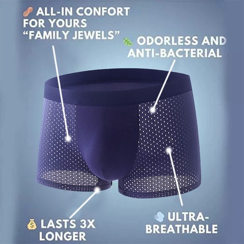 Boxhero Bamboo Fiber Boxer Briefs, 4PCS Bamboo Fibre Boxer Shorts L-4XL - Bild 10 von 17