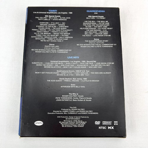 The WHO and Tommy Quadrophenia Live 3 DVD Set With Sleeve Booklet - Imagen 3 de 9