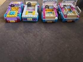 Lego Friends Lot Of 4 Convertibles Incomplete. +1 Manual