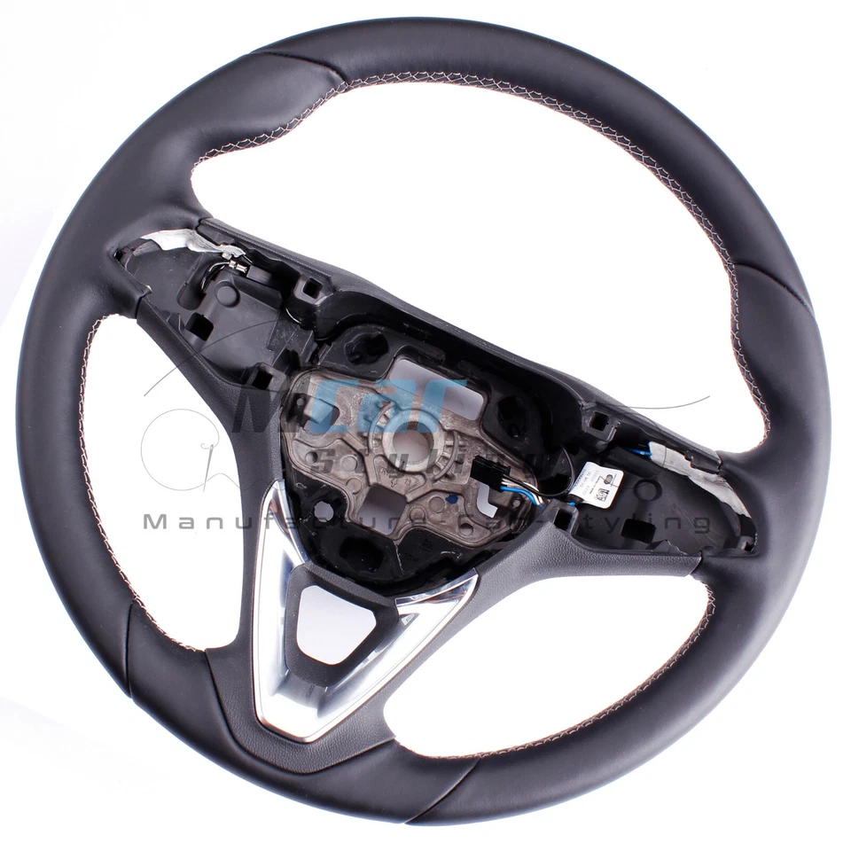 Lenkrad beziehen mit Leder für Opel Corsa E Bj. 2016 mit Lenkradheizung ⭐⭐⭐⭐⭐ - Bild 3 von 4