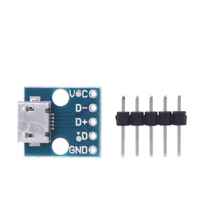 2-5-10pcs-Female-MICRO-USB-to-DIP-5-Pin-Pinboard-2-54mm-micro-USB-type-Z3-new
