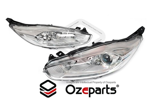 Set Pair LH+RH Head Light Front Lamp Chrome For Ford Fiesta 2013~2017 ST Only - Picture 5 of 5