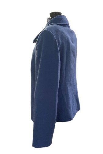 Peter Millar Blue Cashmere Silk Collared Full Zip Up Blazer Jacket Size Medium - Picture 4 of 13