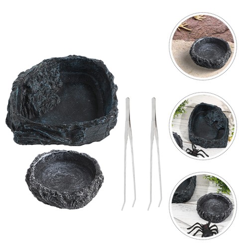 Animal Food Bowl Reptile Water Bowls for Tank Large Snake Gecko Accessories - Picture 6 of 12