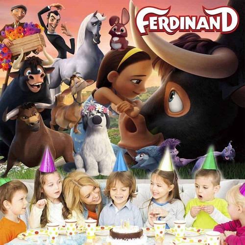 Ferdinand the Bull Party Supplies Birthday Decor Backdrop Banner Poster 5x3ft - 第 4/7 張圖片
