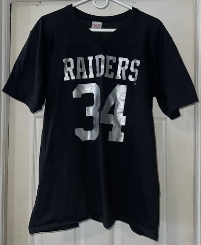 Vintage Los Angeles Raiders Bo Jackson Football Black Jersey Rawlings Mens XL