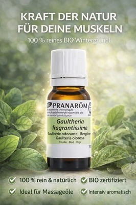 Pranarôm Bio Ätherisches Öl Gaulthérie Odorante (Gaultheria fragrantissima) 10ml