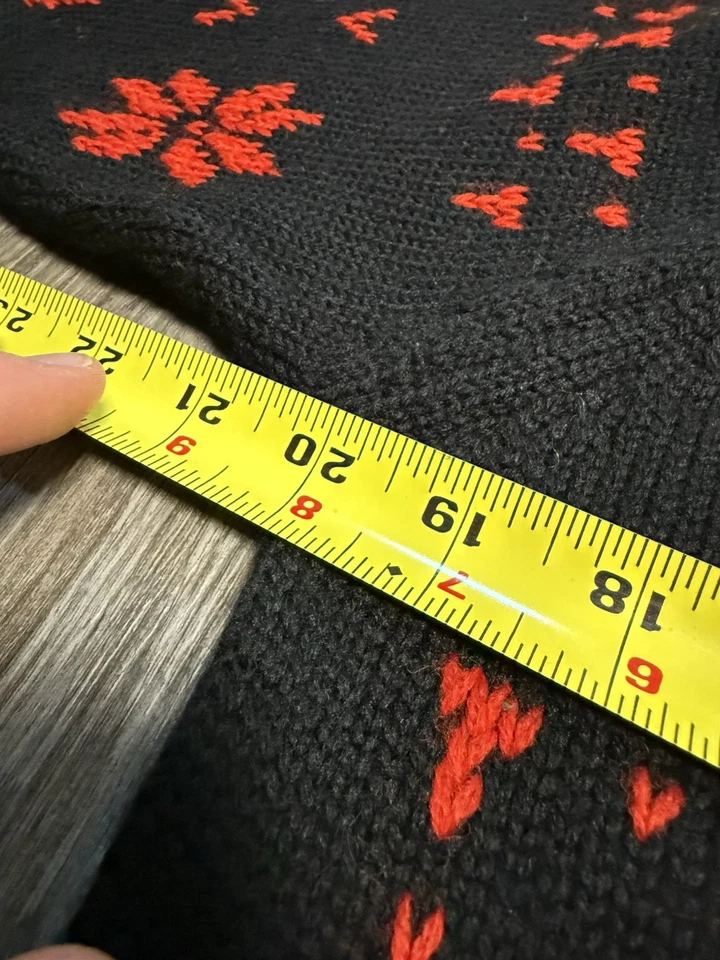 Suéter de lana virgen rojo Woodward & Lothrop Washington de colección de los años 50 M Foto 4 de 4