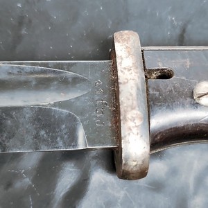 WWII German S84/98 Bayonet K98 Rifle 41fnj 9858 w/Matching Scabbard Knife