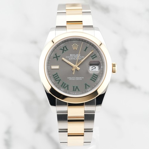 ROLEX Datejust 41 126303 Slate Roman Oyster Two-tone Warranty 2020 - Picture 3 of 24