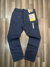NEW 80s 90s Vintage Mens Lee MR Jeans Regular Fit 38x32 Denim USA MADE 200-8989