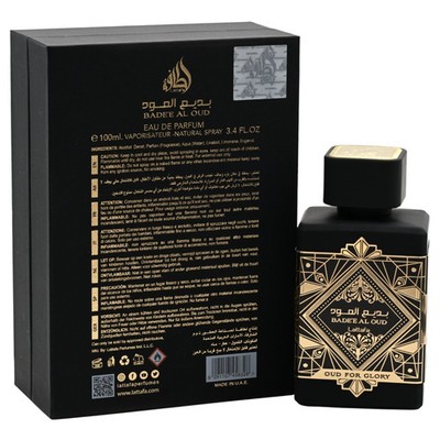 Bade'e Al Oud for Glory by Lattafa Perfume Unisex EDP 3.3 / 3.4 oz