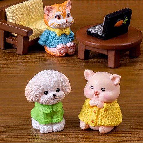 3 Stück Tier Miniatur Figuren DIY Niedliche Harz Tier Miniatur Figuren - Bild 9 von 12
