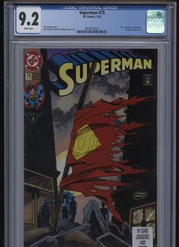 Superman #75 (DC Comics January 1993) CGC GRADE 9.2 DEATH OF SUPERMAN