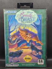 Disney Beauty and the Beast Roar of the Beast Sega Genesis CIB Tested Sunsoft