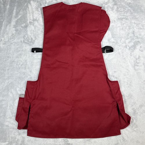 Vintage 70's Bob Allen USA Red Shooting Vest Suede Rifle Pad Gun Men's M/L - Picture 16 of 21
