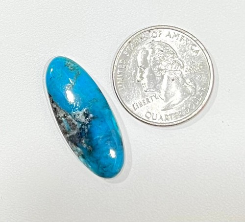 Kingman Turquoise Oval Cabochon Gemstone Natural Kingman Turquoise 11.50CT G0=27 - Picture 2 of 5
