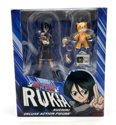 RARE Toynami Shonen Jump BLEACH Kuchiki Rukia & Con Kon 6'' Deluxe Action Figure