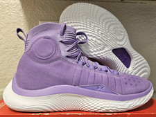 Under Armour Curry 4 FloTro Vivid Lilac Basketball Shoes Mens Sz 8.5 3024861-500