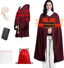 Wearable Heated Blanket Shawl 71"  43", Includes 1  20000Mah 22.2W Power Bank,