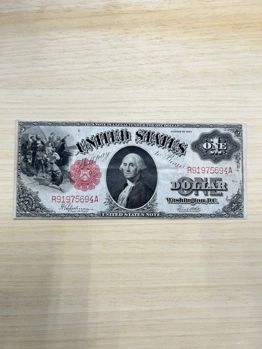 1917 $1 Legal Tender Large Size Unite States Note High Grade