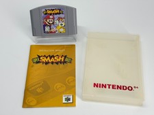 Super Smash Bros. w/Booklet Case Nintendo 64 N64 Authentic TESTED