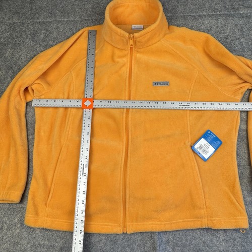 Columbia Jacket Women’s 3x Orange Benton Springs Fleece Full Zip - NEW - Picture 2 of 8