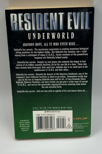 Resident Evil S.D. Perry - Pocket Books - Complete 7 Book Set 0-6 VG+ - Picture 14 of 18
