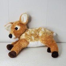 Aurora Plush Fawn Deer Stuffed Animal Laying Spotted Wildlife Toy 12" 2020