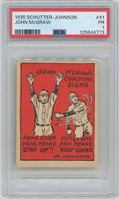 1935 Schutter-Johnson John McGraw HOF Baseball Card 41 Certified PSA 1 NY Giants