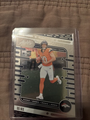 2024 Panini Absolute Bo Nix Silver Foil Rookie #112 Rookie RC - Denver Broncos - Bild 1 von 2