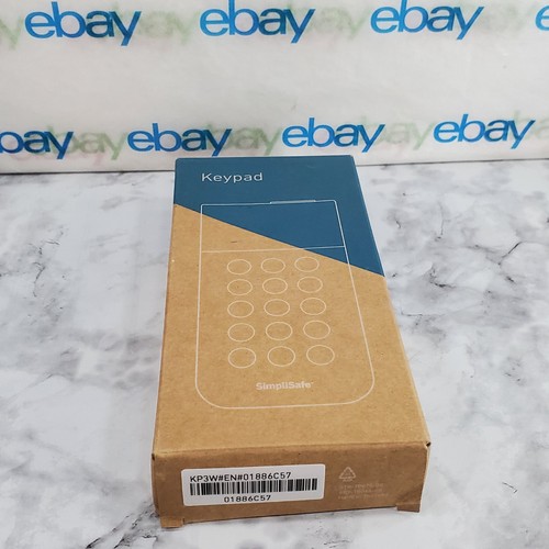 SimpliSafe Keypad KP3W White Wireless Touch-to-Wake Smash Safe Home Security - Picture 1 of 4
